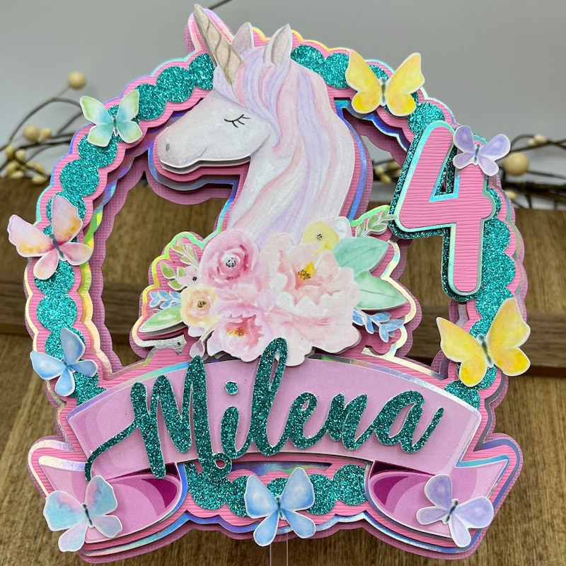 Unicorn Cake Topper Etsy — free download