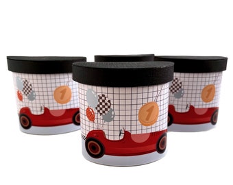 Two Fast Race Car Chocolate Snack Wraps: Racing Birthday Party Decor