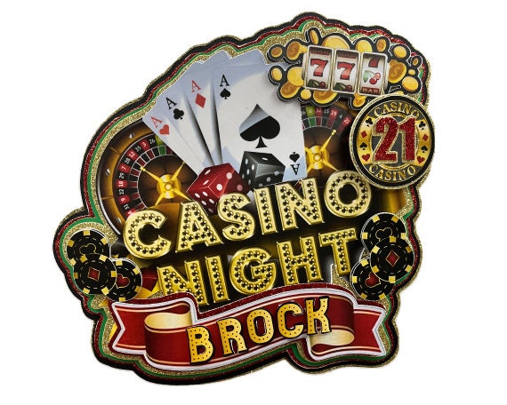 Casino Cake Topper Casino Theme Party Casino Custom Topper - Etsy