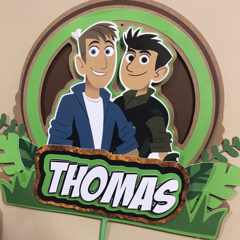 Wild kratts cake topper custom cake topper wild kratts Etsy