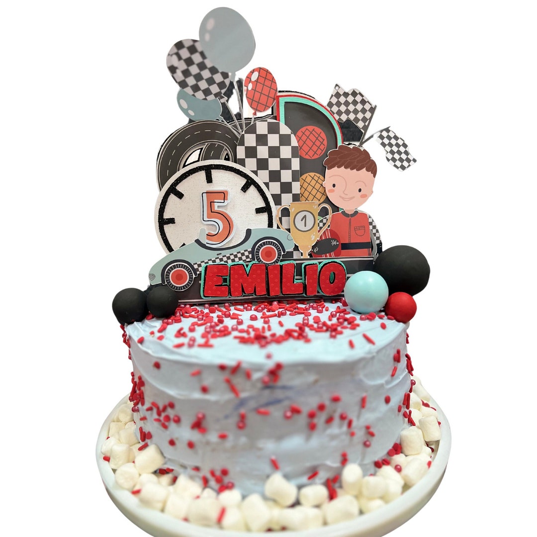 Vintage Race Car Cake Topper, Vintage Race Car Birthday, Race Car Theme