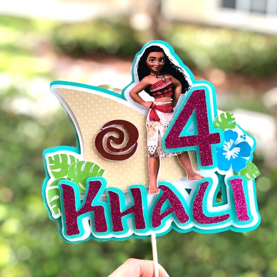 Moana Cake Topper Custom Cake Topper Moana Birthday Etsy Moana Cake Topper Custom Cake Topper Moana Birthday Etsy