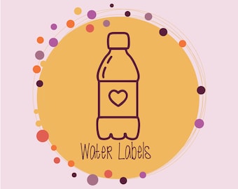 Custom water label, bottle label
