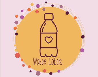 Custom Birthday Bottle Labels, Party Drink Wraps, theme birthday decoration