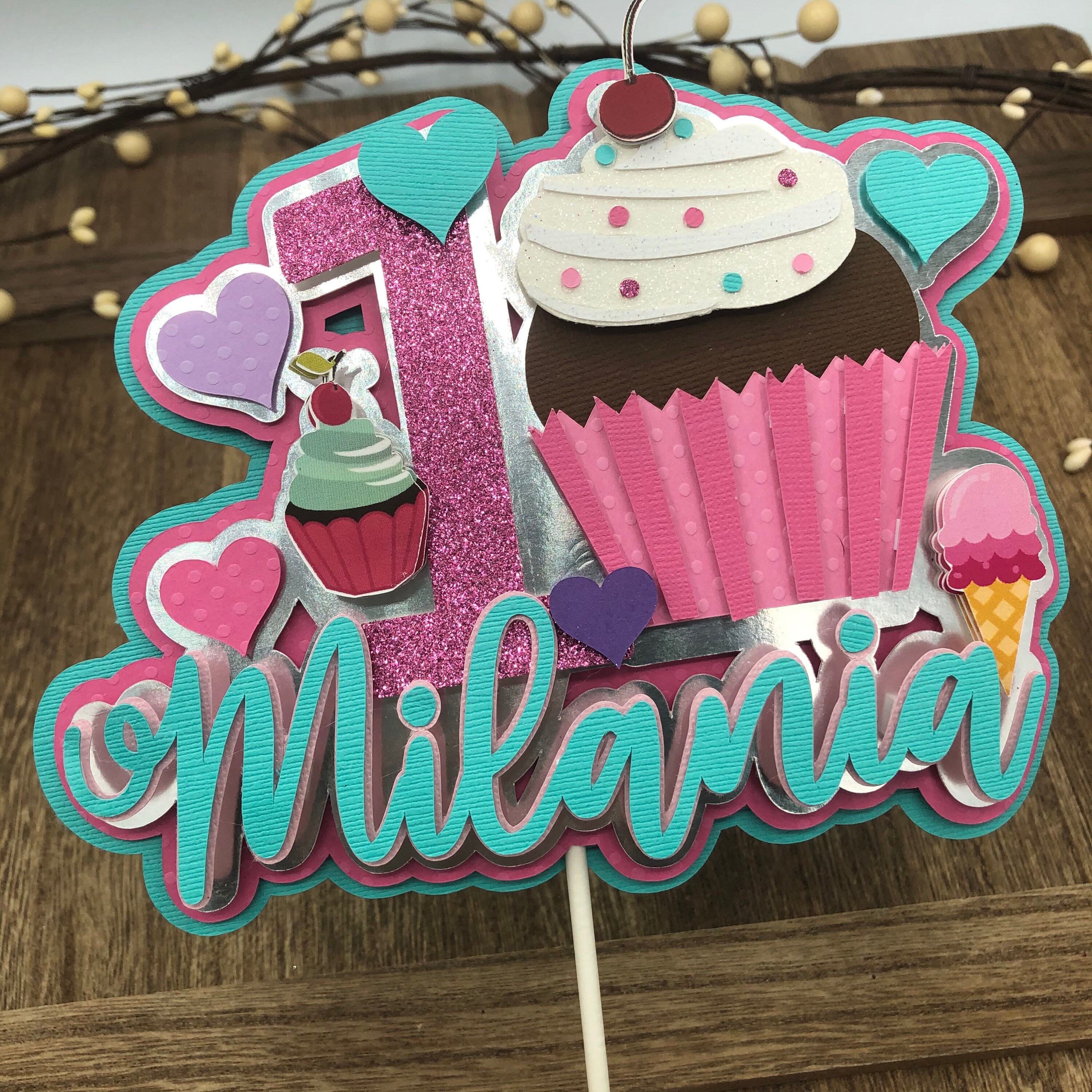Candyland cake topper