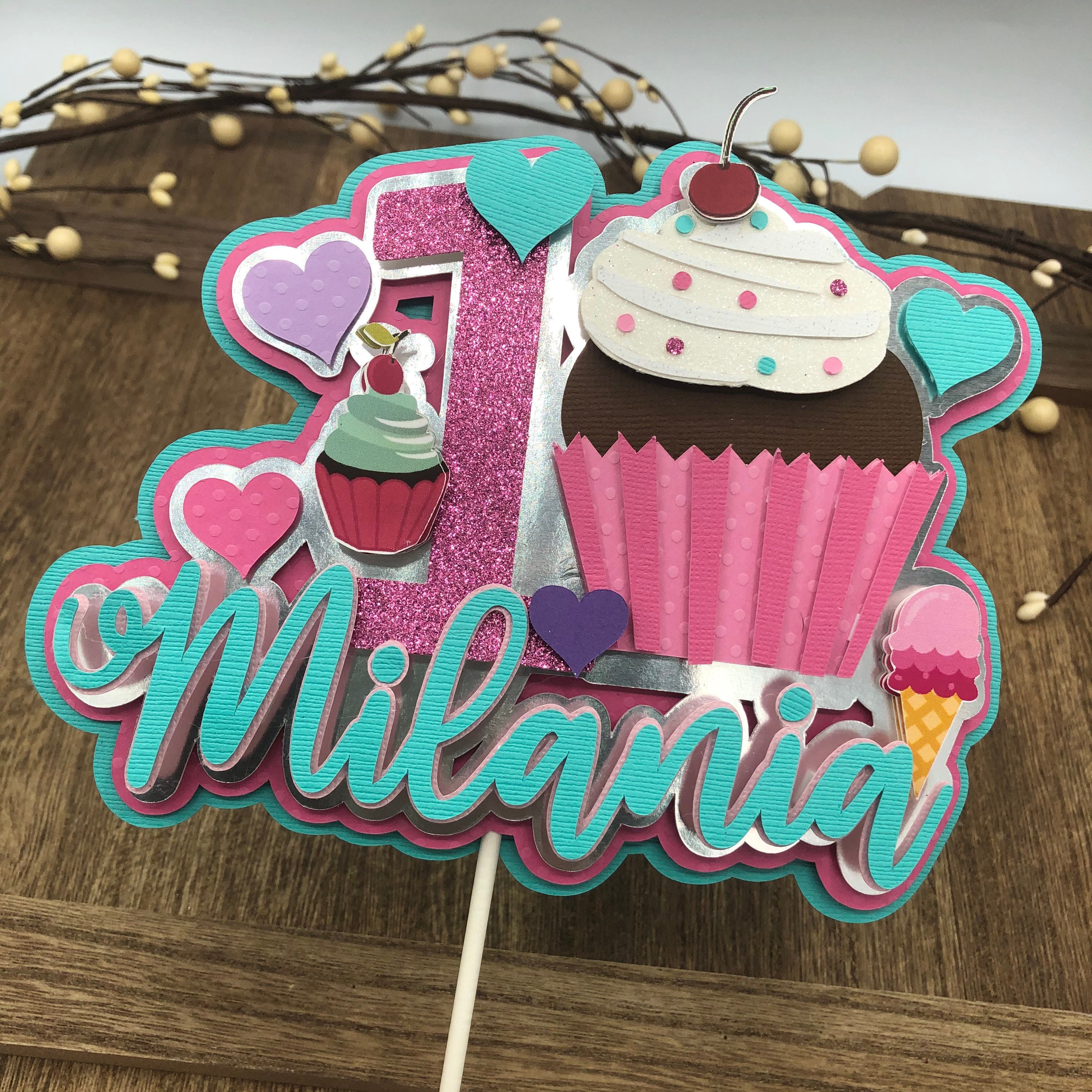 Candyland cake topper