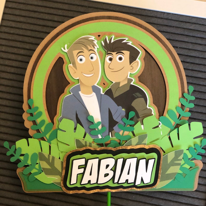 Wild kratts cake topper custom cake topper wild kratts Etsy