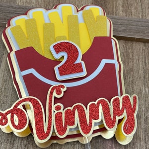 French fries cake topper, funny cake topper, fries before guys cake topper, french fries lover, slogan friendship, galentines, french fries