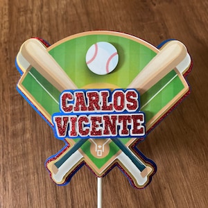 Baseball cake topper, baseball birthday, baseball theme party, sport cake topper, sport decor, baseball centerpiece, sport theme birthday