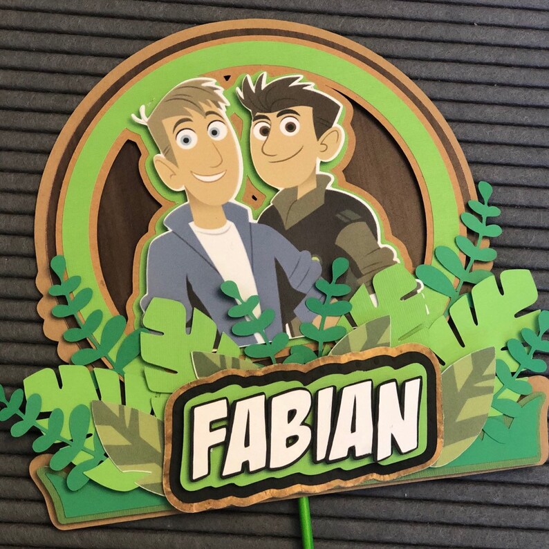 Wild kratts cake topper custom cake topper wild kratts Etsy