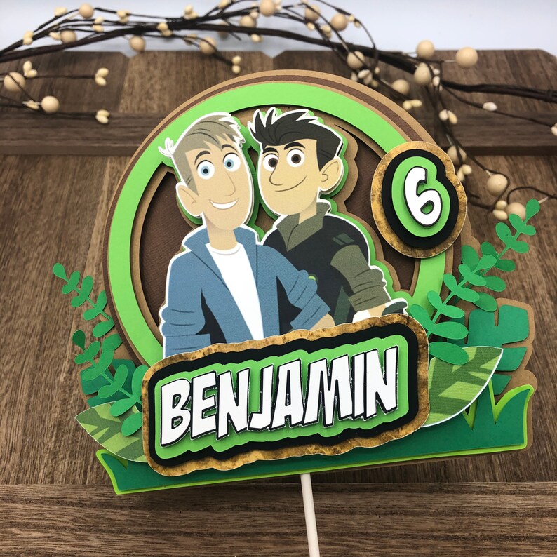 Wild kratts cake topper custom cake topper wild kratts Etsy