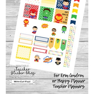 |Weekly Planner Sticker Kit||5700 GIRL SUPER HERO