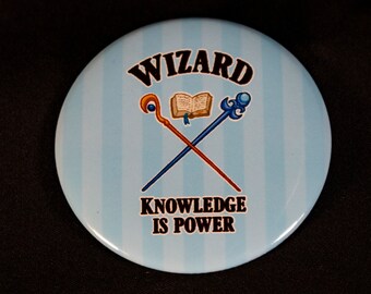 Dungeons & Dragons Wizard 2.25" Button Pin