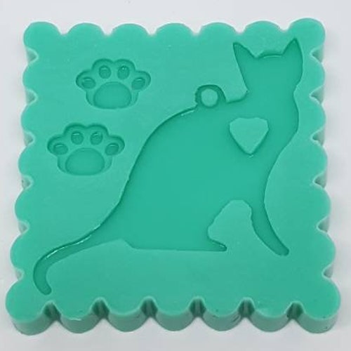 Cat and paws silicone mold