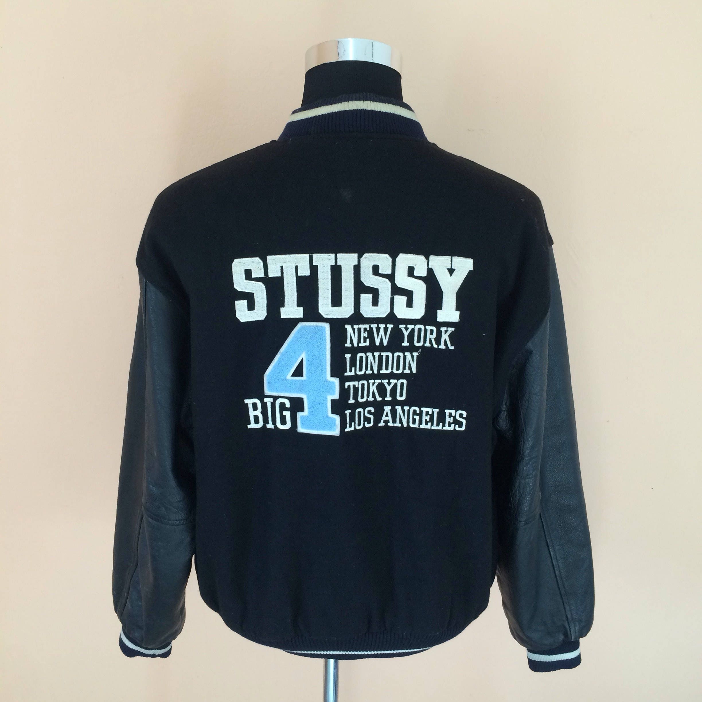 Stussy / Stussy Varsity Jacket / Vintage 90s Stussy Varsity - Etsy