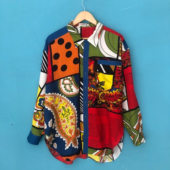 Vintage Kansai Yamamoto O2 Artwork Button Up shirt