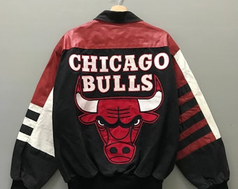 JEFF HAMILTON Bulls レザージャケット90s本革ヴィンテージ Vintage 90's Chicago Bulls Leather Varsity Jacket - Jeff Hamilton