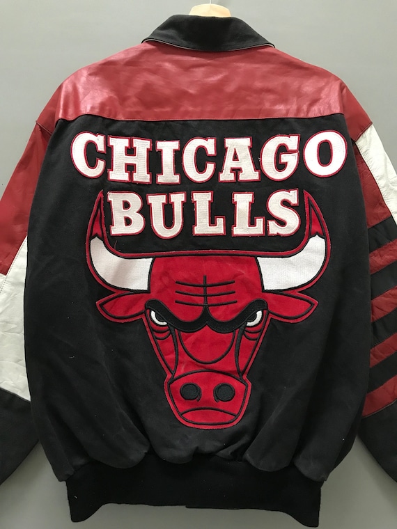 Vintage 90s Jeff Hamilton Chicago Bulls Jacket - Etsy