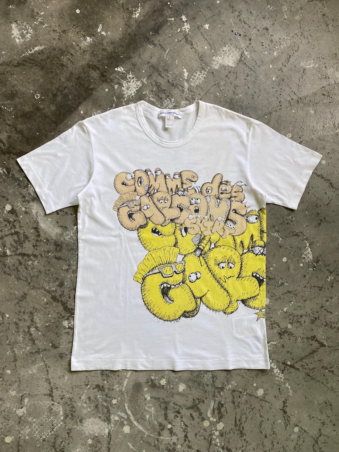 Comme Des Garcons X Kaws Shirt - XL Tricot Homme - Etsy