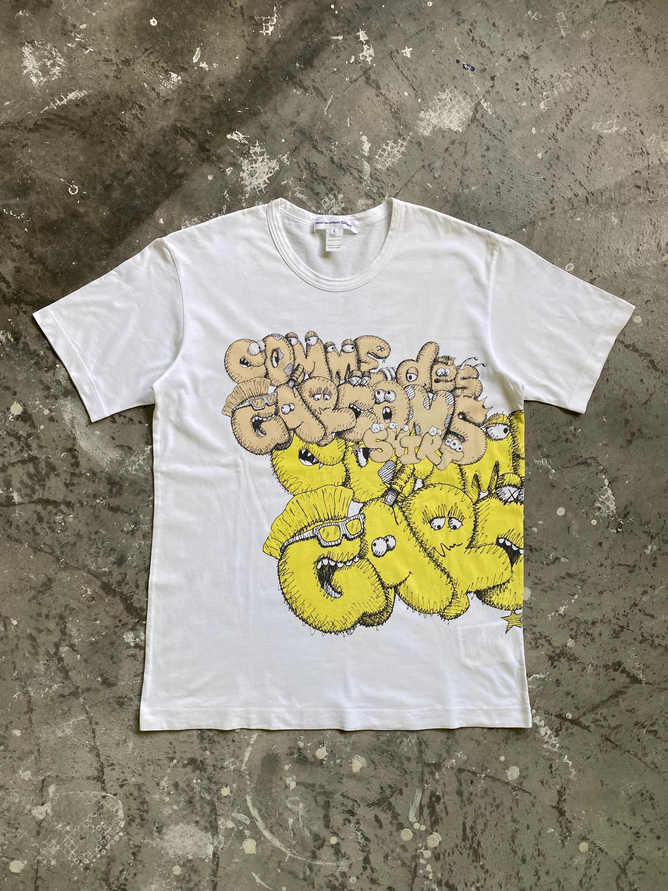 Comme Des Garcons X Kaws Shirt - XL Tricot Homme - Etsy