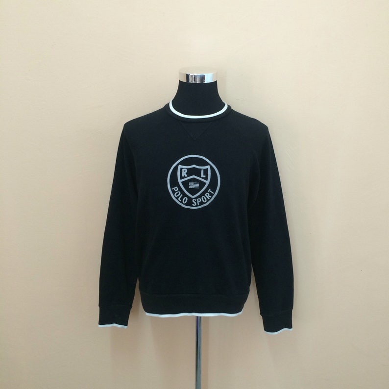 Nice Sport Ralph Big Vintage Lauren Embroidery Design Polo Sweatshirt 90's Spellout vNOn08ymw
