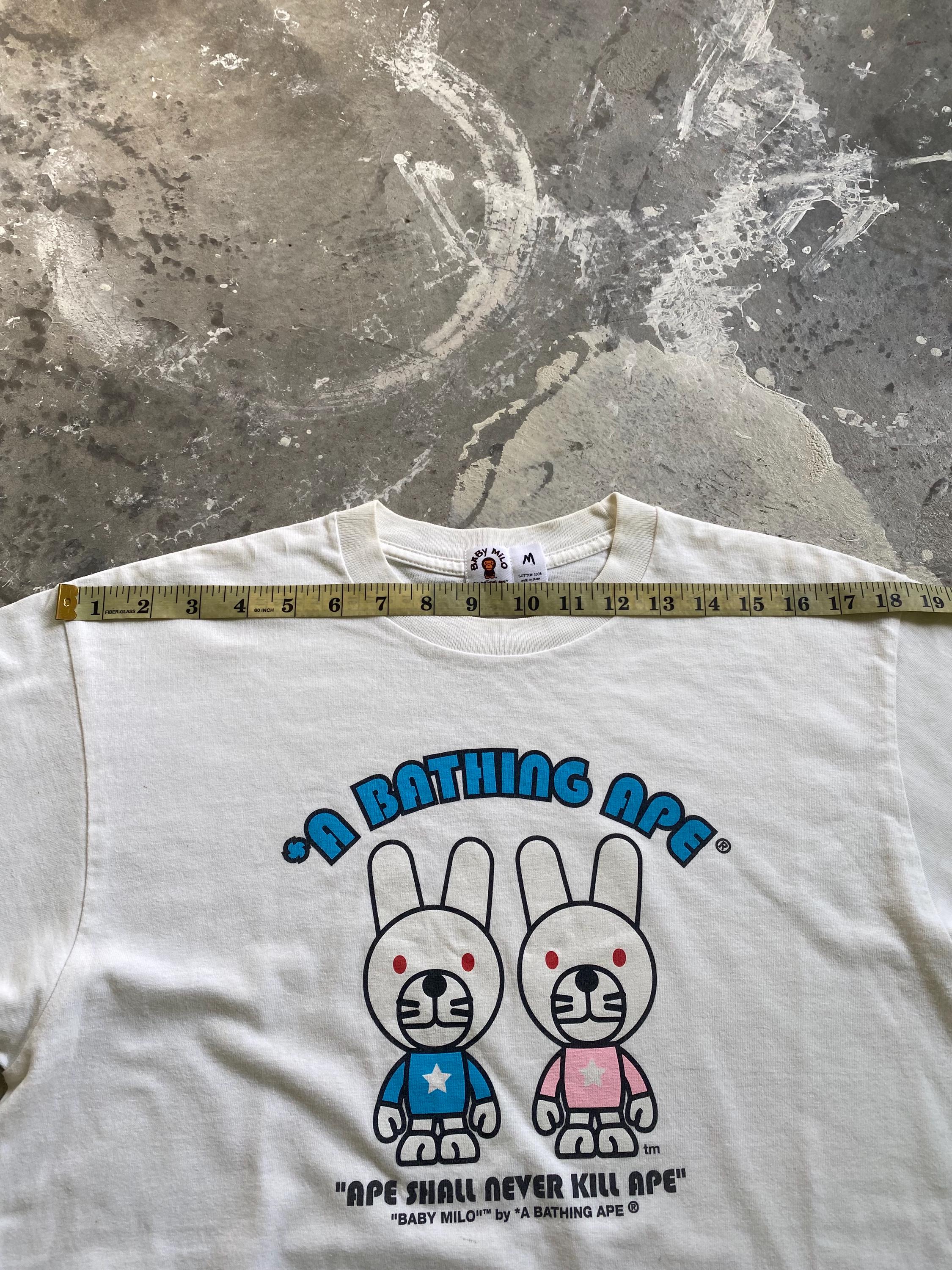 Vintage A Bathing Ape X Baby Milo Ape Shall Never Kill Ape T Shirt