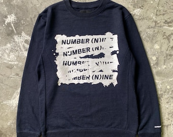 Number (n)ine Milk & Cookies Sweatshirt Japanese Designer Casual Number (n)ine Milk & Cookies Sweatshirt Japanese Designer Casual