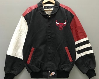 Vintage 90s Jeff Hamilton Chicago Bulls Jacket - Etsy
