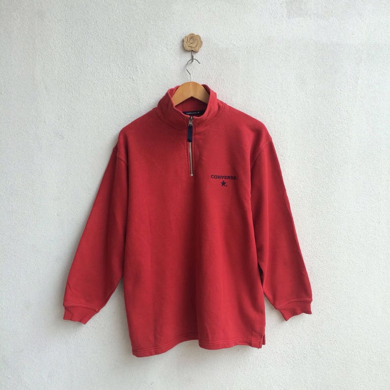red converse sweatshirt