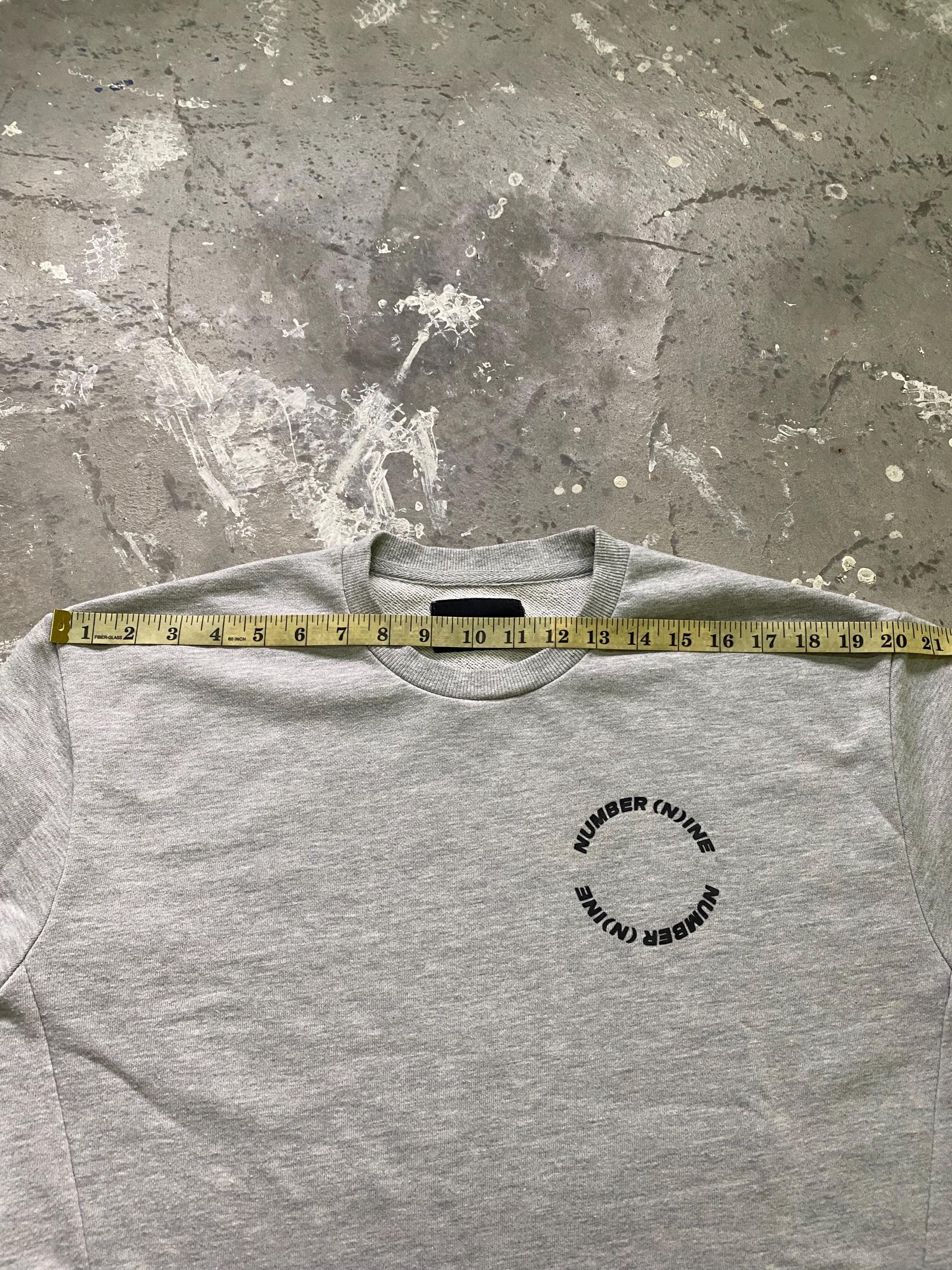Vintage Number Nine Denim Pocket Sweatshirt | Pullover, Gray, Size