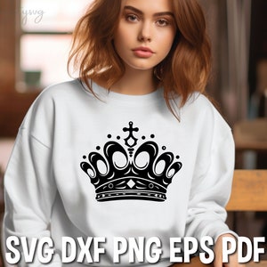 Crown SVG, King crown SVG, Queen crown SVG, Crown png, Crown silhouette, Crown svg files for Cricut