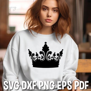 Crown SVG, King crown SVG, Queen crown SVG, Crown png, Crown silhouette, Crown svg files for Cricut