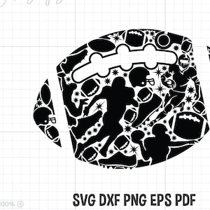 Football SVG, Football Silhouette Svg, Football Lace Svg, Football Cut Files, Football Laces SVG For Cricut and Silhouette studio