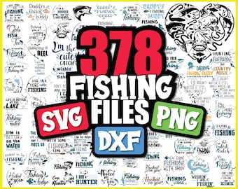 Fishing Bundle SVG, Fishing SVG, fish svg, fisherman svg, fishing pole svg, hook svg cut files For Cricut Silhouette