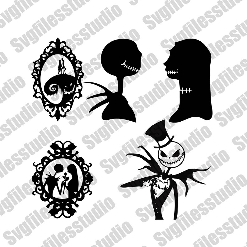 Download 4 Svg Bundle Nightmare Before Christmas SVG Collection | Etsy