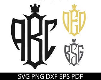 Monogram svg, monogram font svg, Monogram SVG, Egraving, alphabet font svg cut files For Cricut Silhouette