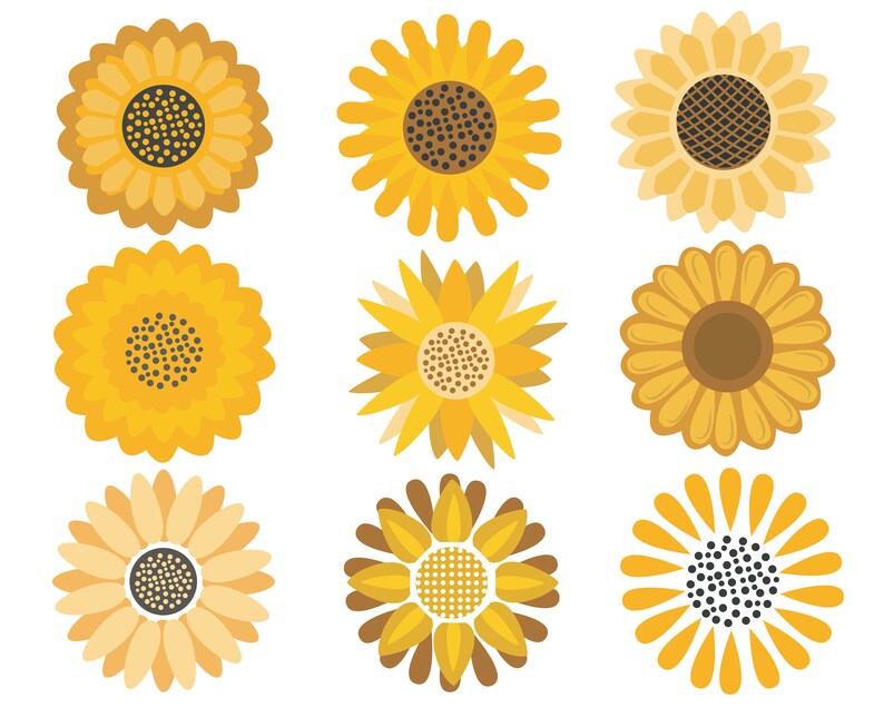 Download Sunflower svg flower svg sunflower stamp Laurel svg Floral | Etsy