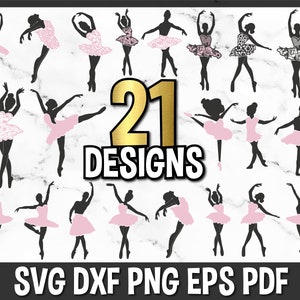 BALLET SVG Bundle / Ballerina svg / Scarpe da ballo svg / Ballerina shoe svg / Ballerina svg / Dance classica svg / Cricut, file taglio silhouette