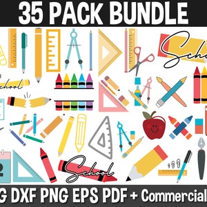 Professor SVG, material escolar svg, lápis svg, arquivos de corte svg para o estúdio Cricut Silhouette
