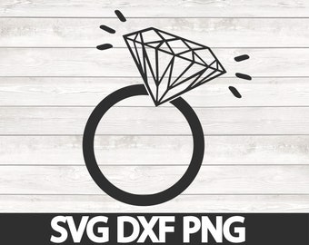 Wedding svg Diamond engagement ring svg Diamond ring svg engagement ring svg Diamond Wedding Ring SVG Diamond svg Cut Files for Cricut