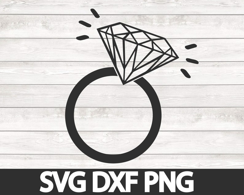 Pode incluir: Uma ilustra&ccedil;&atilde;o em preto e branco de um anel de diamante. O diamante &eacute; grande e tem um design geom&eacute;trico. O anel &eacute; simples e elegante.