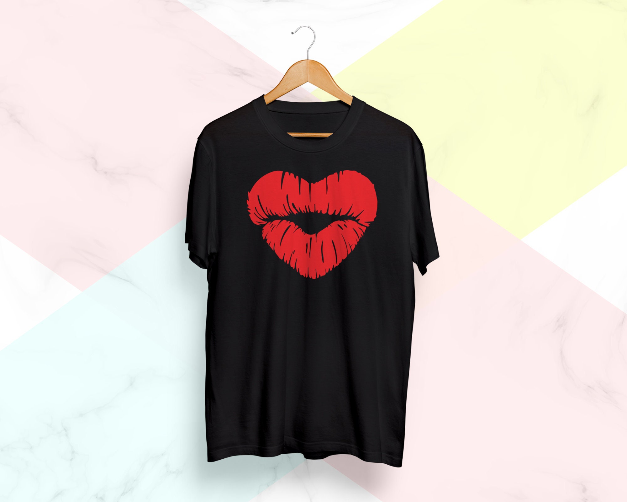 Kiss Svg Heart Lips Svg Heart Svg Heart Shaped Lips Svg Etsy