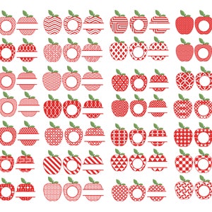 Apple Bundle Svg, Apple Svg, Apple Monogram Frames Svg, Apple Svg Cut ...