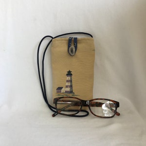 Étui à lunettes phare fait main : porte-lunettes portable
