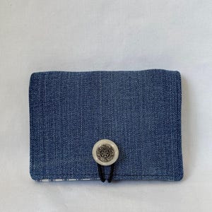 Cartera pequeña, Cartera de mezclilla usada, Cartera