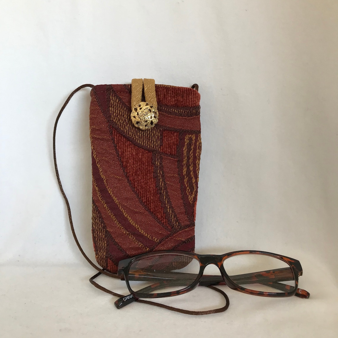 Wearable Glasses Case Glasses Case with neck strap Soft Etsy