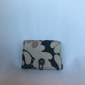 Billetera, Billetera pequeña hecha en Vermont, billetera pequeña, billetera de tela, billetera de tarjeta de crédito, billetera hecha en Vermont