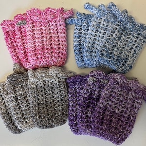 Soap saver, washcloth, Cotton soap pouch, Spa theme gifts, Stocking stuffer, Crochet soap saver