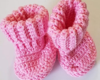 Baby Booties, Crocheted Baby Booties