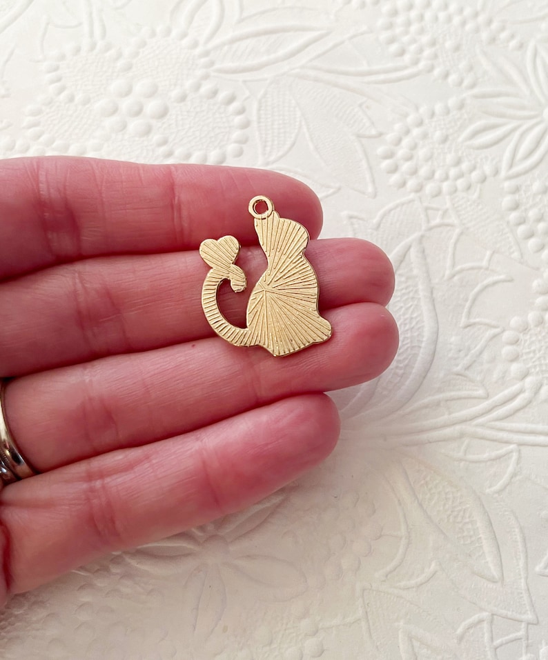 5 Cat Charms Black Cat Enamel Kitten Charm Cat Loss Gift Etsy